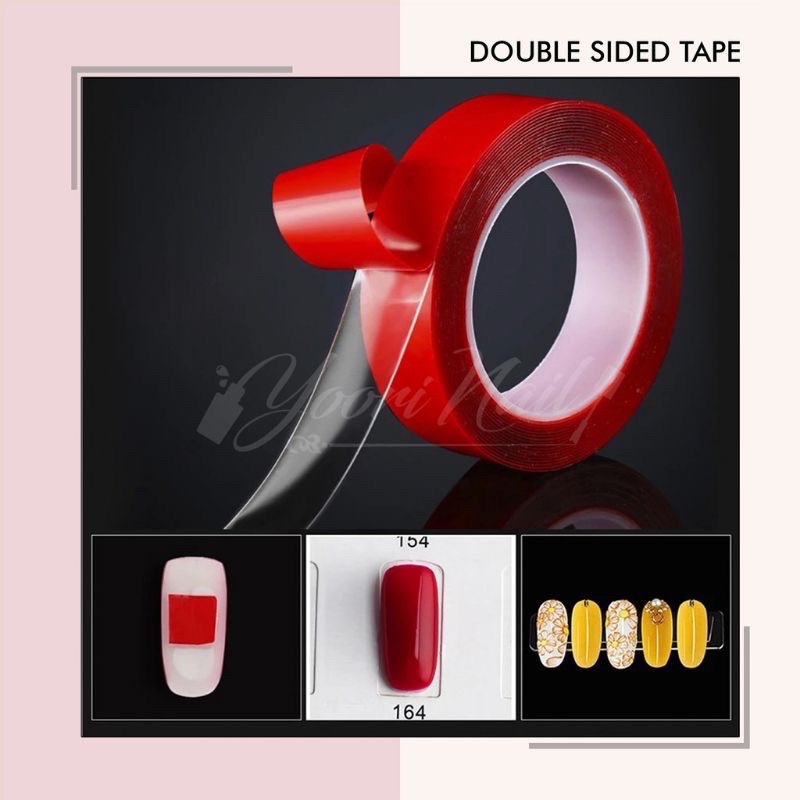 Double sided nail tape double side perekat kuku palsu display