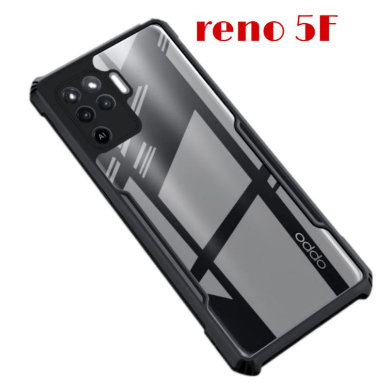 Case Oppo Reno 5F Hardcase Shockproof Transparan Armor