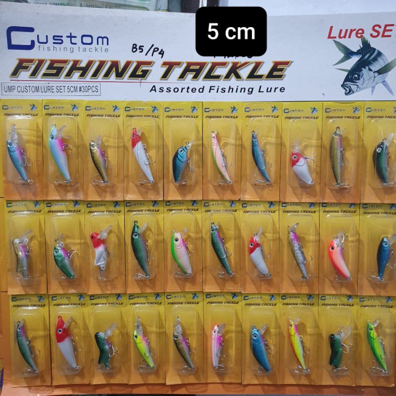 LURE SET 5CM 7CM / LURE SET FISHING TACKLE / CUSTOM LURE SET FISHING TACKLE / MINNOW MURAH
