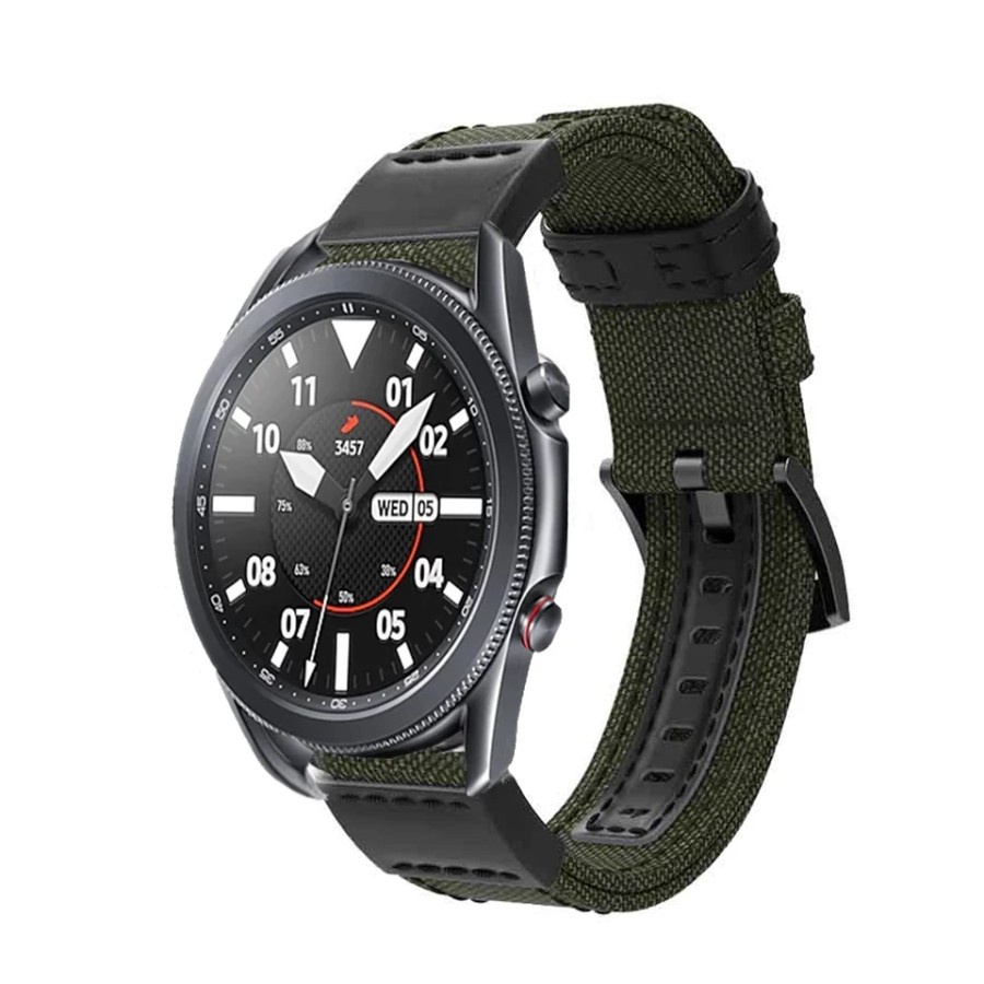 STRAP TALI JAM TANGAN - FOR SAMSUNG GALAXY WATCH ACTIVE 1 2 - RUBBER STYLE NYLON LEATHER 20MM