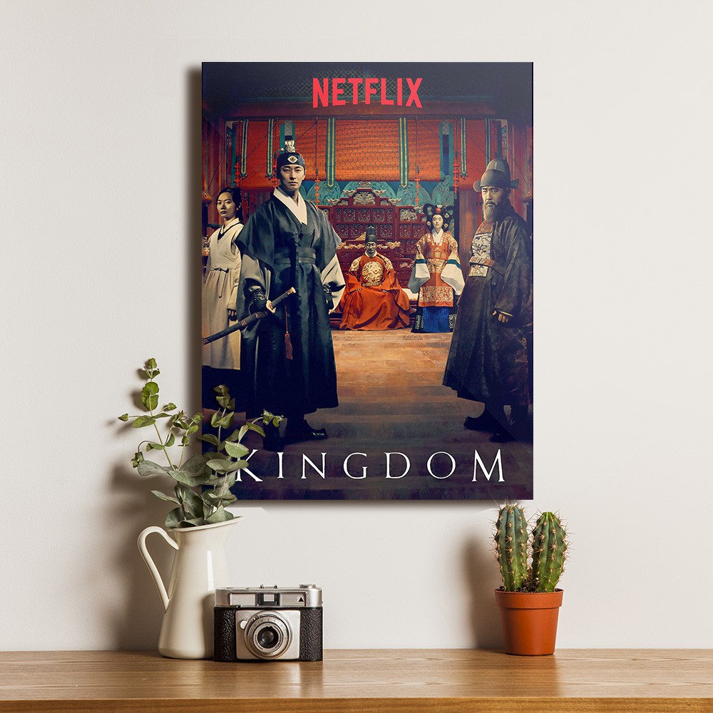 Kingdom Drama Korea Poster Film Drakor Pajangan Hiasan Dinding Dekorasi Kayu Walldecor