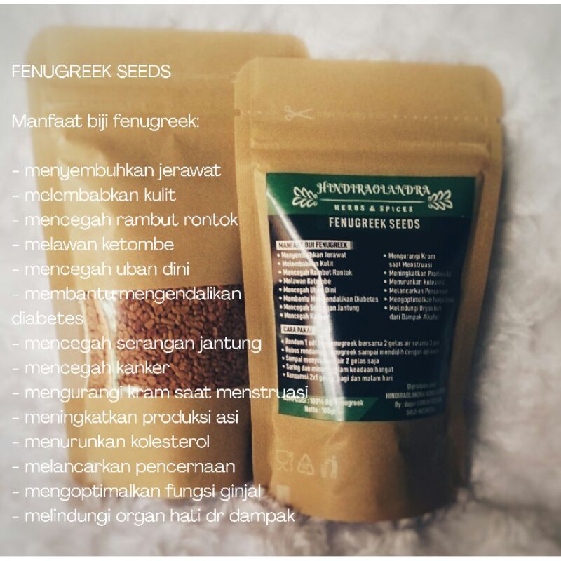 Fenugreek Seeds (biji fenugreek)