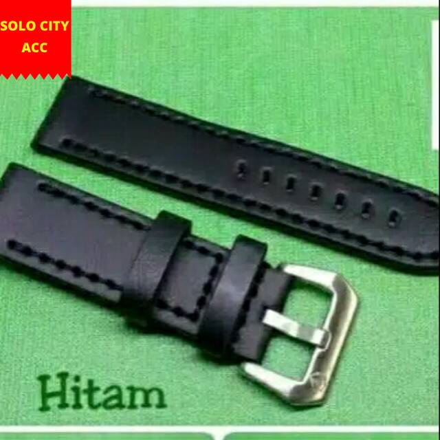 Tali jam kulit Expedition 24mm  Leather strap talijam 24mm Buckle Stainless