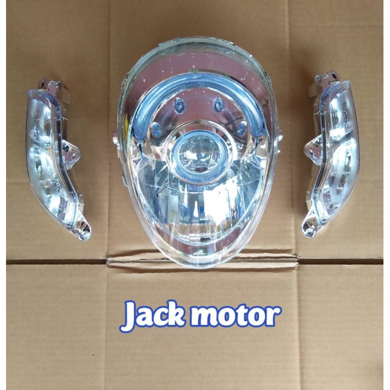 lampu depan dan sein motor honda scoopy fi thn 2013 2014 2015 2016