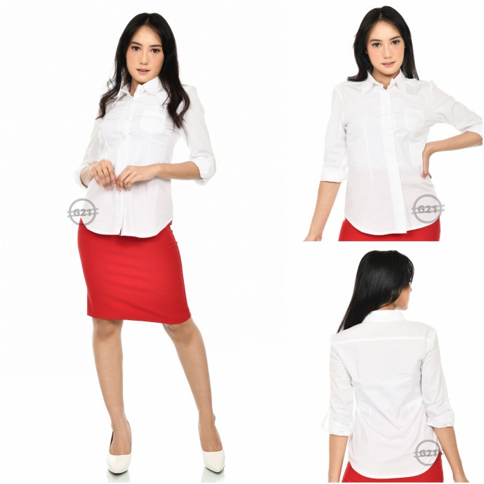 Kemeja Wanita Import Baju Import Wanita Baju Wanita Kekinian Kemeja Putih Wanita Kerja Kantor Lengan