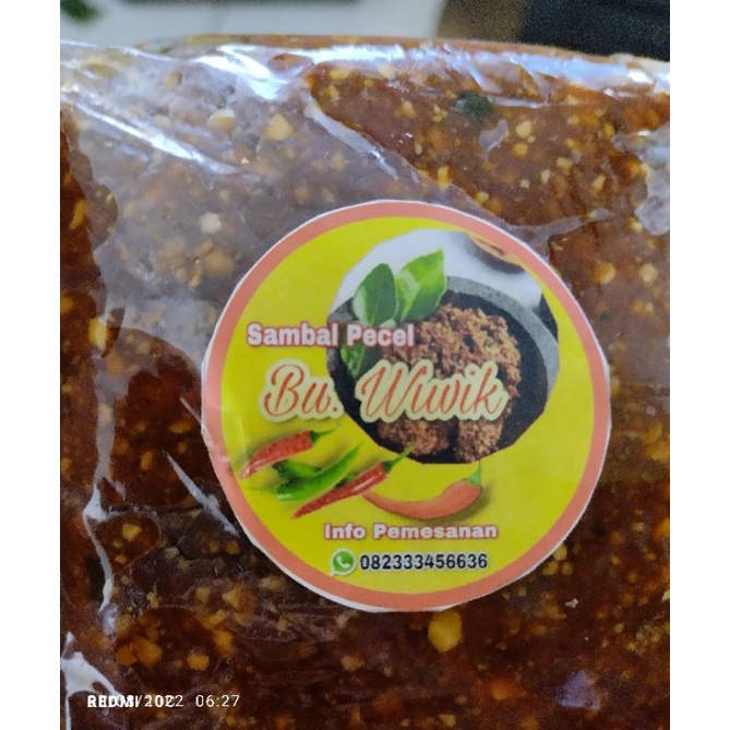 

Sambel Pecel Bu Wiwik Original or pedas 100gr/200gr