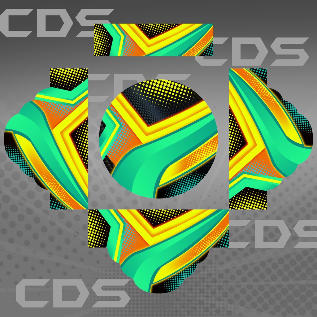 STICKER TEBOK PLECI AIRBRUSH HIJAU TOSCA