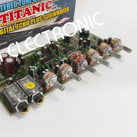 ● Kit Tone Control Stereo Mic Echo Plus Subwoofer ❊