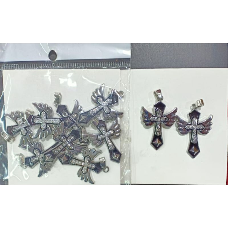 Liontin salib harga/pack isi 10pcs 1motif