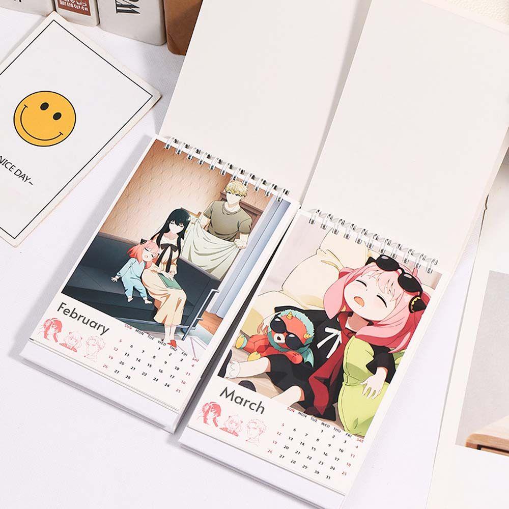 Kalender Agustina 2023kalender Portable Kreatif Dekorasi Meja Planner Tahunan Alat Tulis Agenda Organizer Anime Stand Calendar