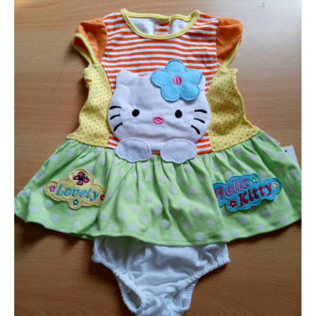 Dress bayi baju anak perempuan usia 3-9 bulan