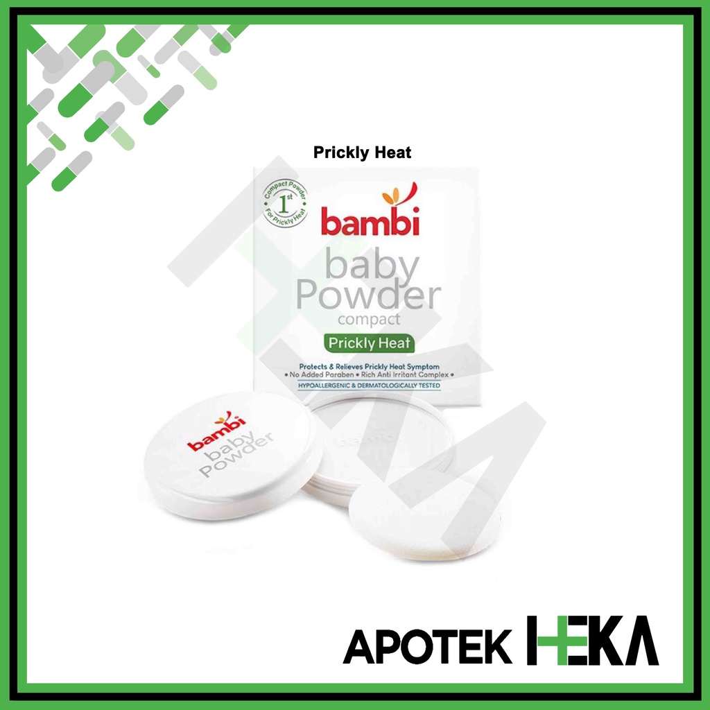 Bambi Baby Powder Compact 40 g - Bedak Padat Iritasi Biang Keringat (SEMARANG)