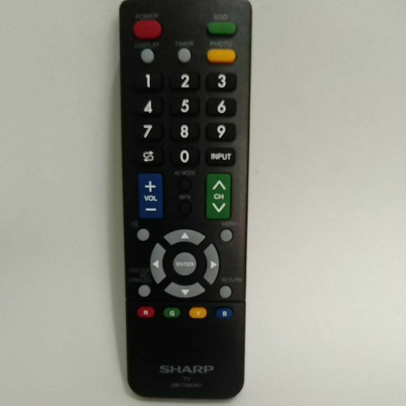 REMOTE REMOT TV SHARP AQUOS LCD LED GB175WJN1 ORIGINAL ASLI