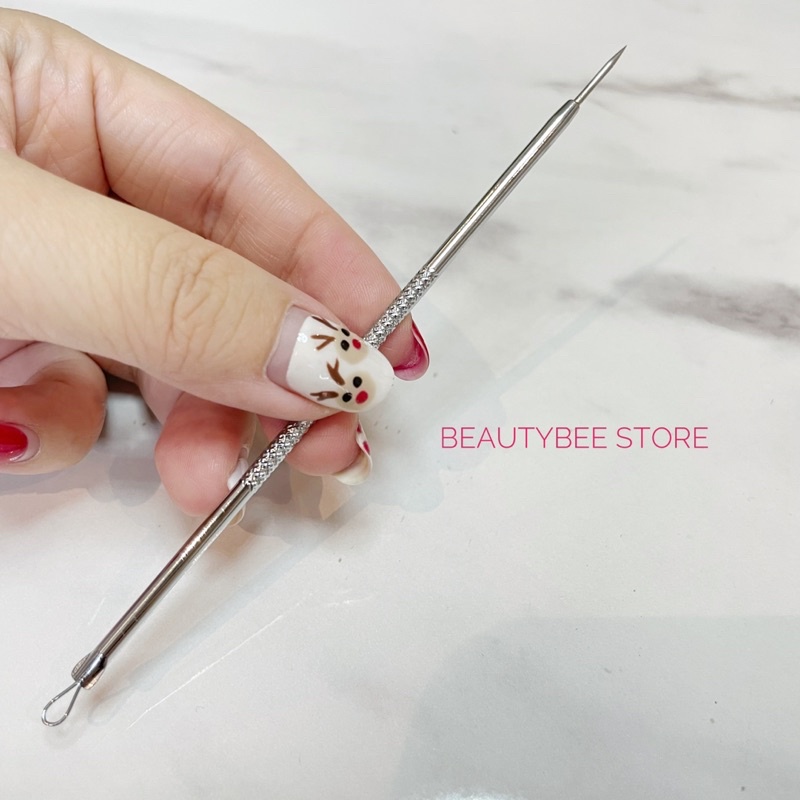 ACNE NEEDLE / ALAT TUSUK JERAWAT / ALAT TUSUK KOMEDO STAINLESS STEEL 2 IN 1 X9760