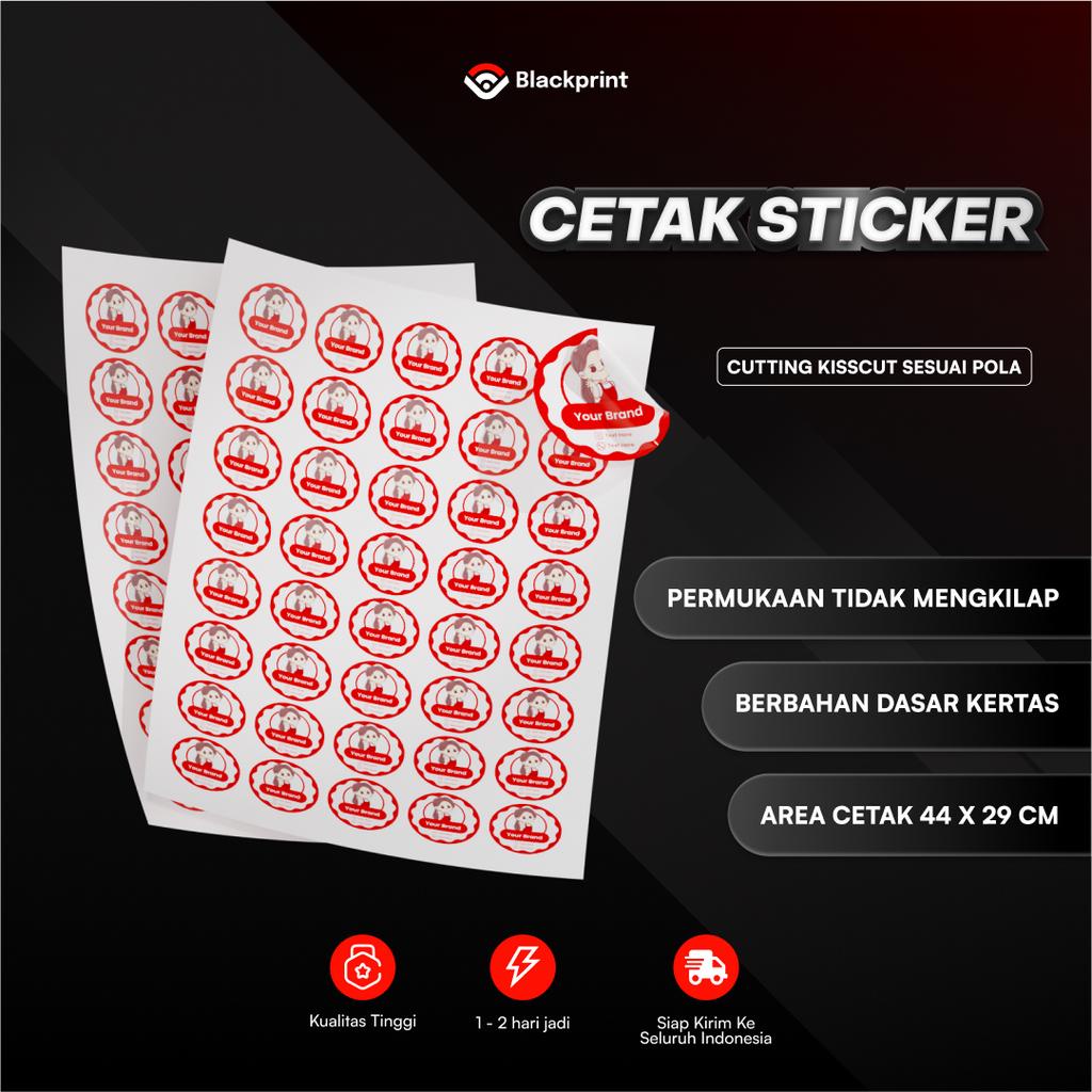 

Cetak Stiker HVS A3+ Cutting Kiss Cut - Die Cut - No Cut/ Sticker Label / Stiker HVS Lembaran