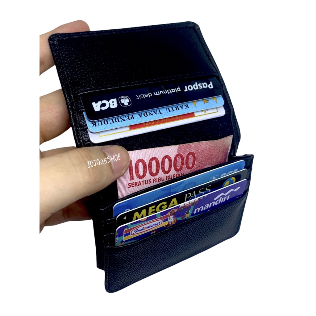 DOMPET KARTU / CARD HOLDER POLOS KULIT SINTETIS PRIA WANITA R23