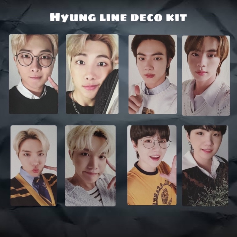 pc photocard lenticular BTS namjoon seokjin jhope suga deco kit