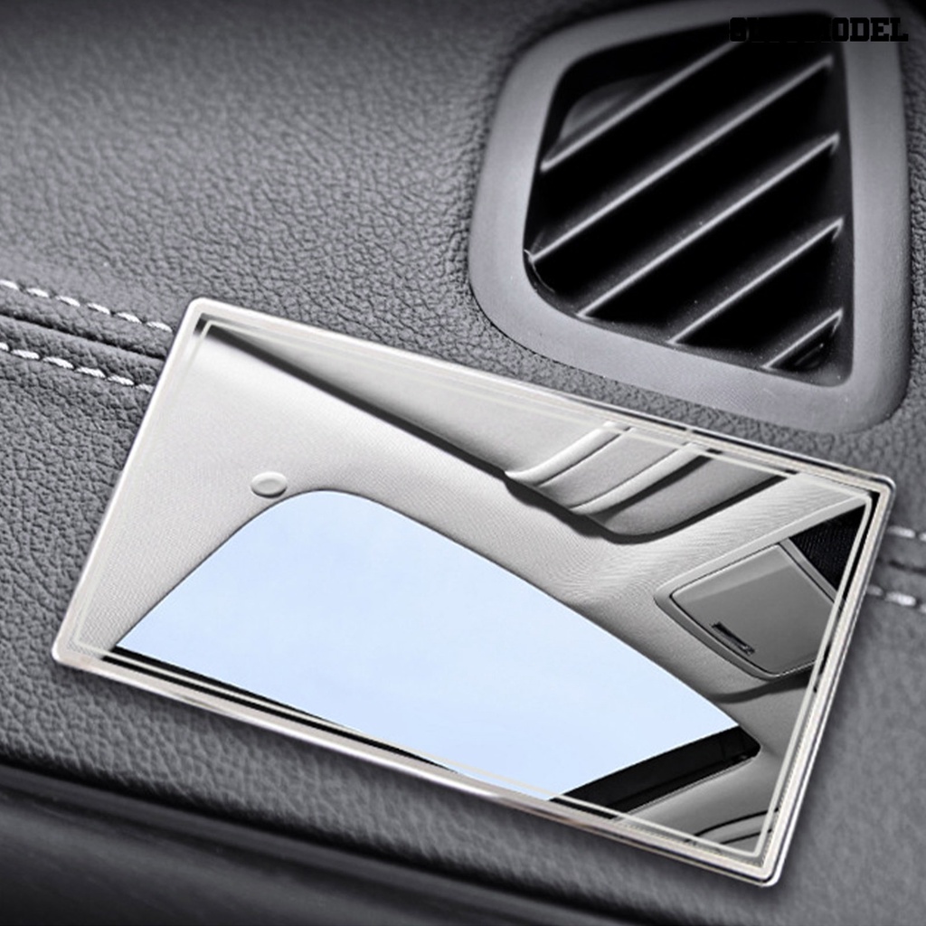 Sfs Cermin Makeup Mini Bahan Stainless Steel Untuk Visor Interior Mobil