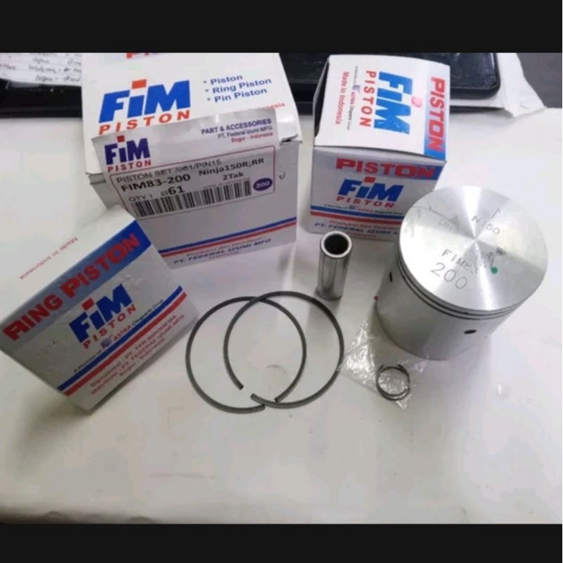 Piston kit ninja oversize 200 fim