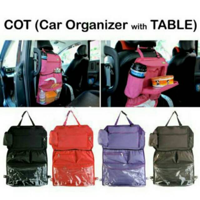 Car table organizer