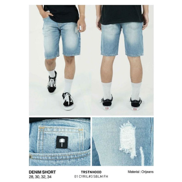 SHORT PANTS DENIM TORSTEIN | CELANA PENDEK TORSTEIN " 01 CYRIL " ORIGINAL
