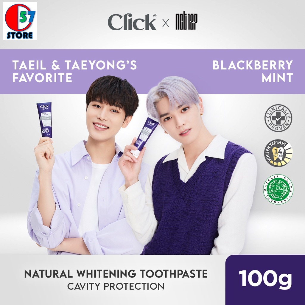 Click Natural Toothpaste Whitening + Cavity Protection