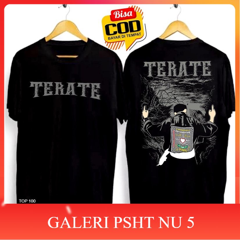 Atribut PSHT- Baju Kaos Psht SH Terate Simpel Distro Terbaru Motif TERATE