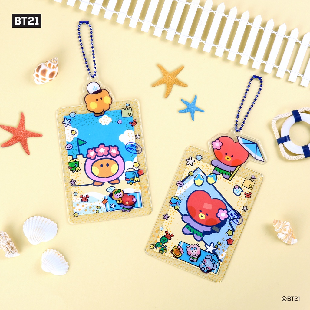 KPOP - [READY] Photo Holder BT21 x Monopoly Korea Summer Sky MPC Holder Official Mini Photocard Hold