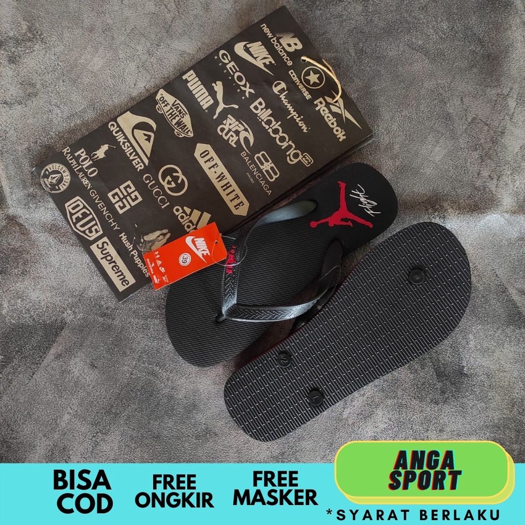 SANDAL PRIA JEPIT NIKE JORDAN PREMIUM SANDAL KASUAL SANTAI SENDAL COWOK DISTRO KEREN TERMURAH