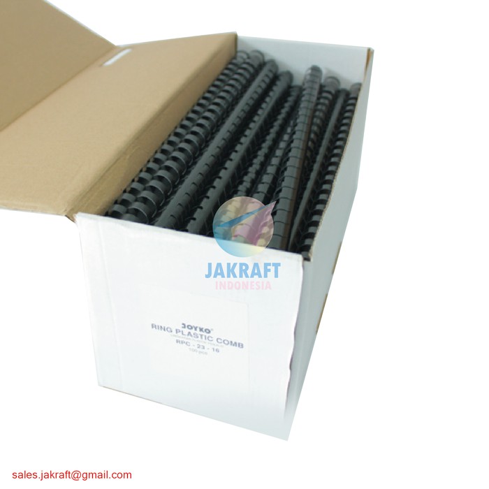 

Spiral Plastik Jilid 16 mm 23 Lubang F4 isi 100 Hitam 5/8 inch JOYKO