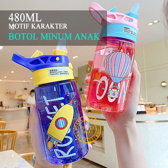 BOTOL MINUM ANAK MOTIF KARAKTER 480ML