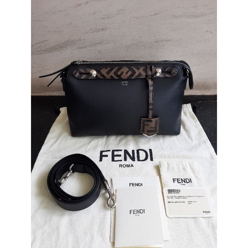Fendi BTW Small 28cm FF Logo 2019 - Black