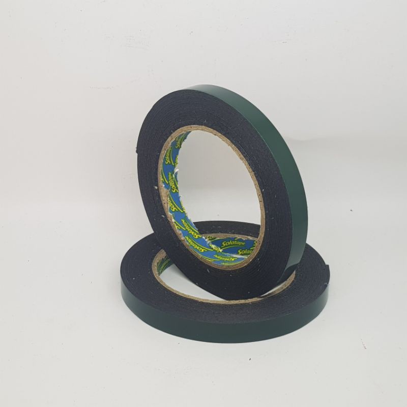 

DOUBLE TAPE FOAM HIJAU UK 12MM x 5M -SOLATAPE-MURAH DAN BERKUALITAS