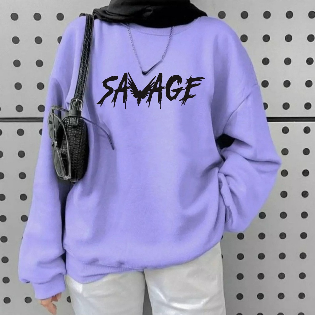 OVERSIZE SWEATER OBLONG OVERSIZE WANITA SAVAGE