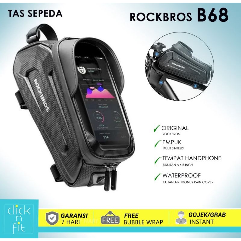 ❤️original ❤️ Tas sepeda rockbros waterproof (model B68) B61 LF0404