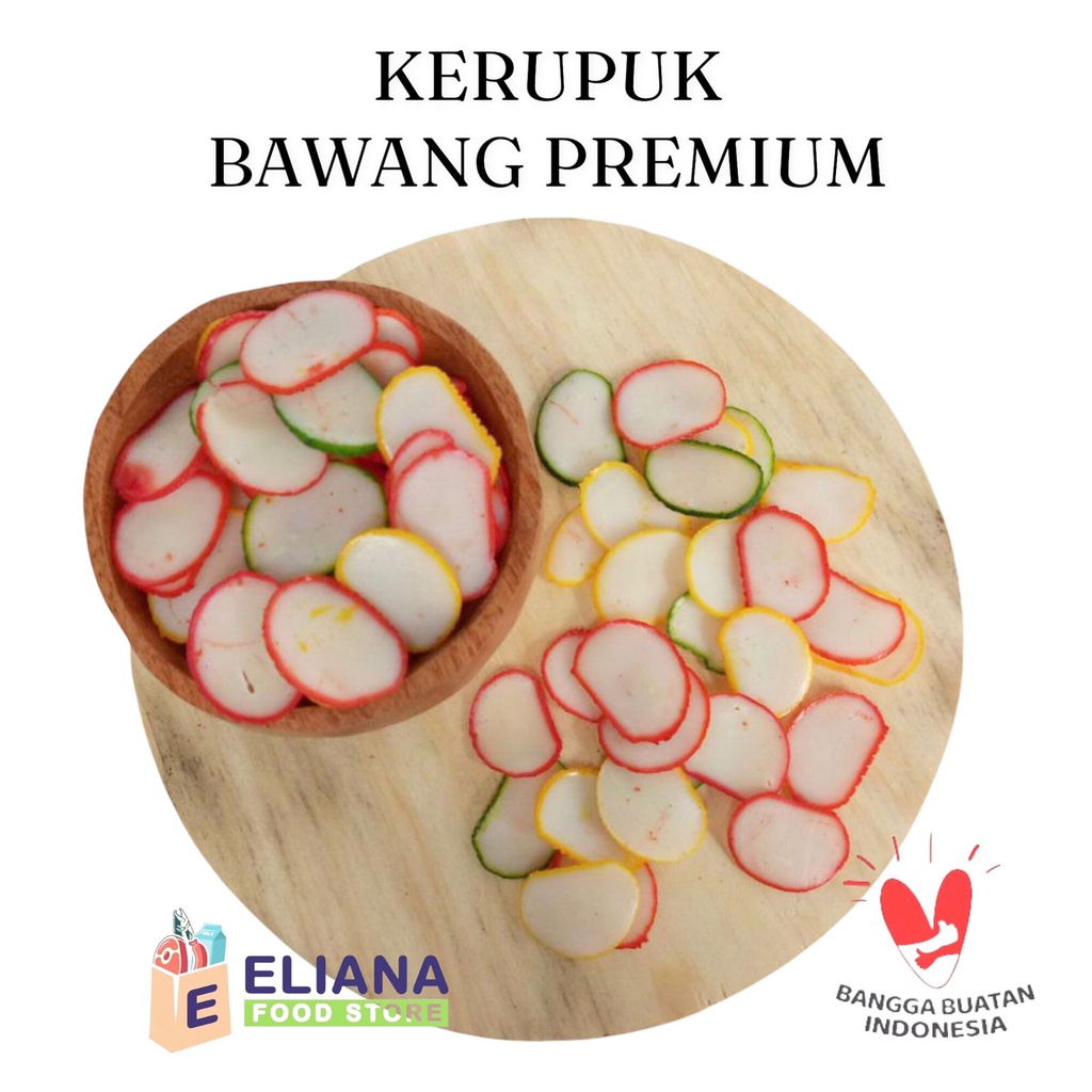 

Kerupuk Bawang Prima Premium / Non Premium 1 KG MENTAH