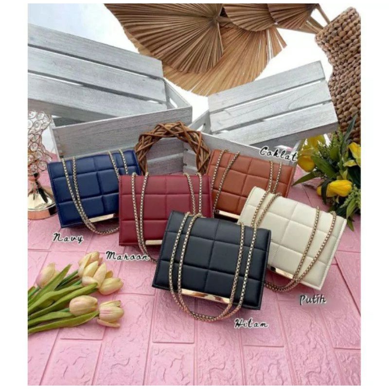 tas slempang wanita terbaru/tas sling bag/handbag/tas terbaru model kekinian murah