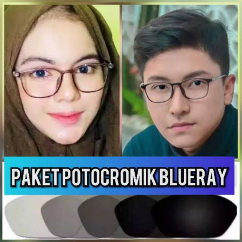 kacamata lensa bluecromic atau photocromic blueray bisa normal minus plus cilinder tergantung permintaan sampai minus 5 cyl 2 harga masih sama tulis saja pesanan kaka di catatan saat order free box lap cairan pembersih kode 21351 size 50-18-140