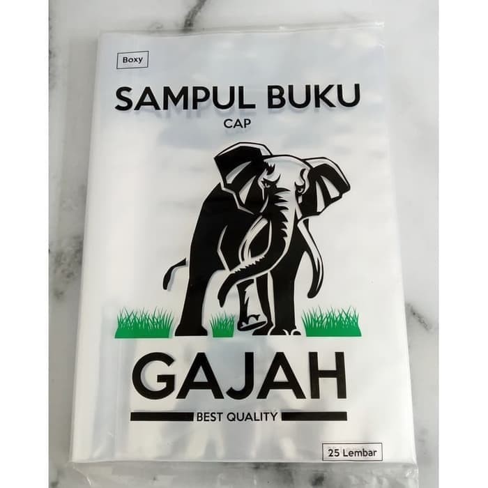 

Sampul Plastik / Sampul Buku Boxy / Sampul Plastik Gajah 25 Lembar