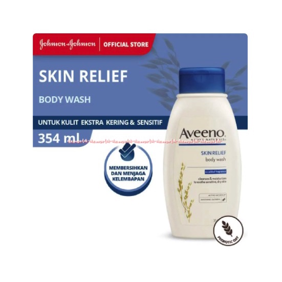 Aveeno Skin Relief Body Wash Dry Skin 354ml Sabun Mandi Aveno Untuk Kulit Kering Afeeno Bodywash Sabun Cair