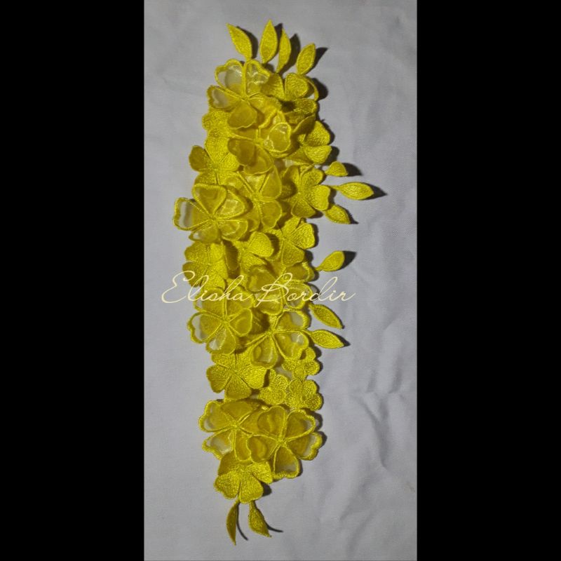 Corsage Bordir aplikasi Aksesoris  buat kebaya,Dll