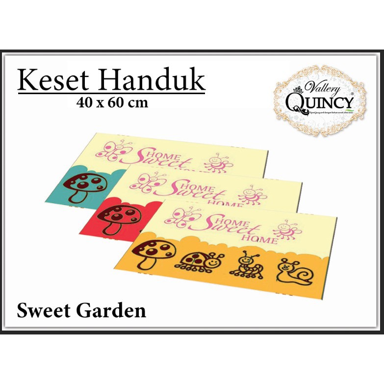 WW Keset Handuk Vallery Quincy pilihan motif ukuran 40 x 60 cm internal lady rose group