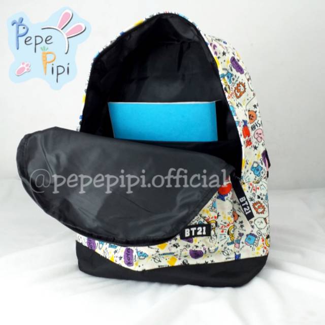 Backpack - Ransel Sekolah BT Boy Band Korea Tas Besar Kpop Korea Bangtan Army Lucu Murah Unik