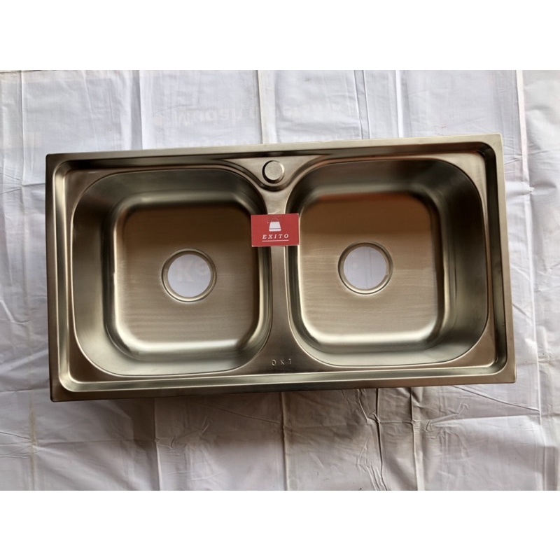 Bak Cuci Piring Stainless BCP 2 Lubang Kitchen Sink EX784220