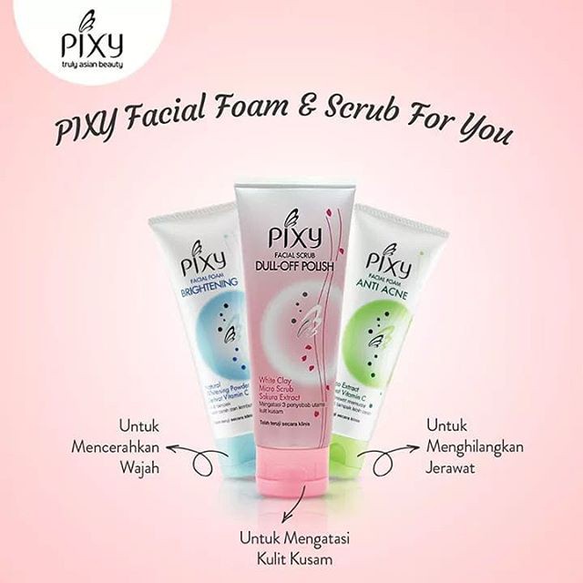 PIXY FACIAL FOAM ANTI ACNE / BRIGHTENING -