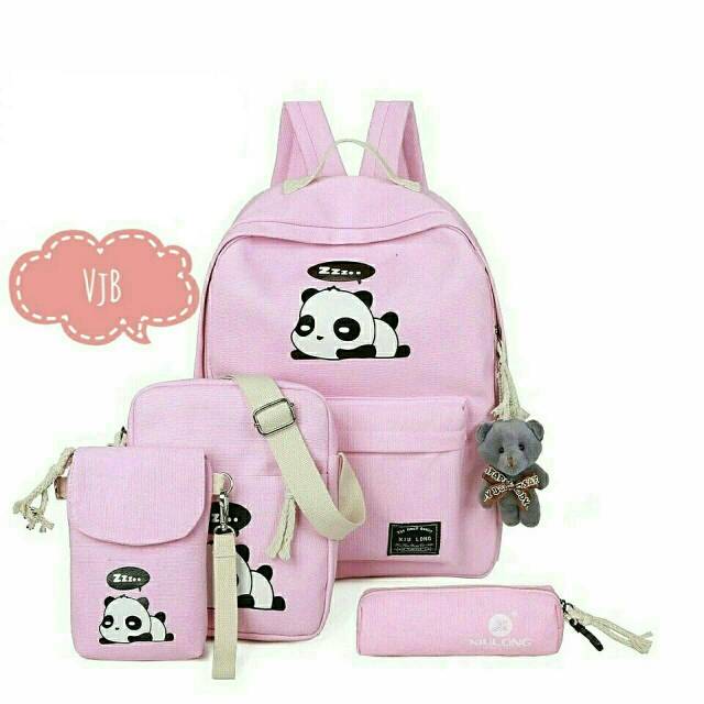 Tas ransel sekolah 4in1 panda