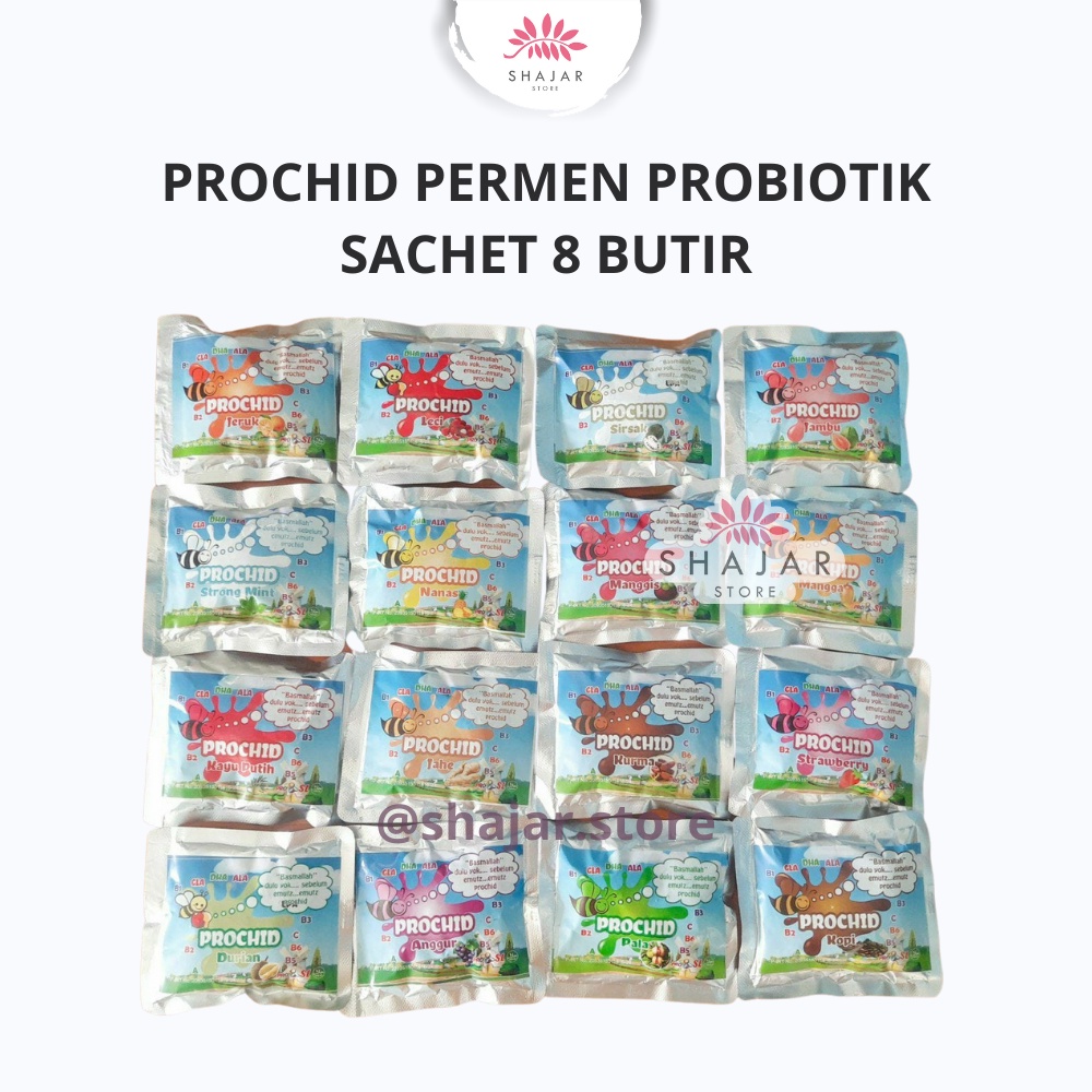 

PROCHID PERMEN PROBIOTIK SACHET ISI 8 BUTIR / Probiotik Siklus Permen Sehat Aneka Rasa / JSR ANAK