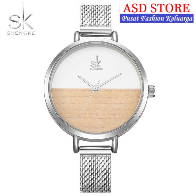 Jam Tangan Wanita SHENGKE 0035 Stainless