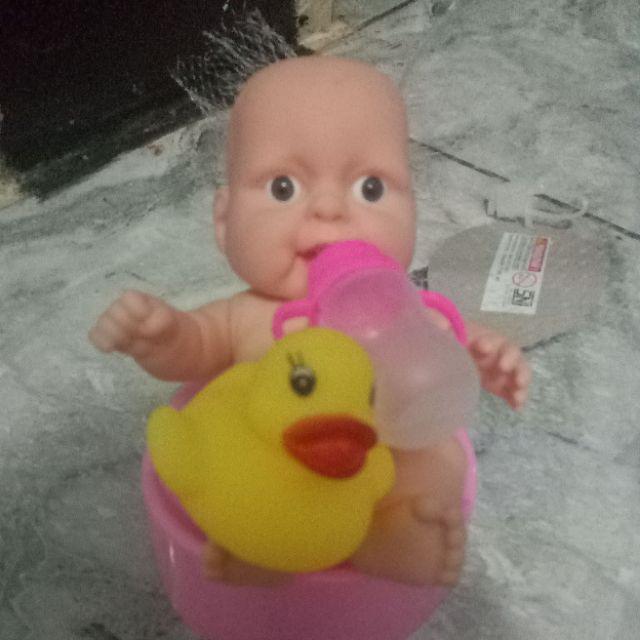 Mainan Anak Perempuan Boneka  Bayi Baby Doll Lucu Pispot 