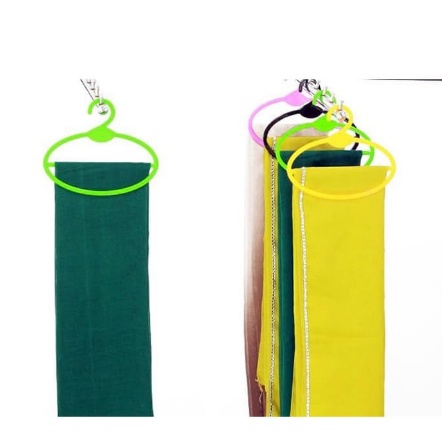 Hanger Jilbab Oval Gantungan Kerudung Syal Scarf Pasminah Serbaguna